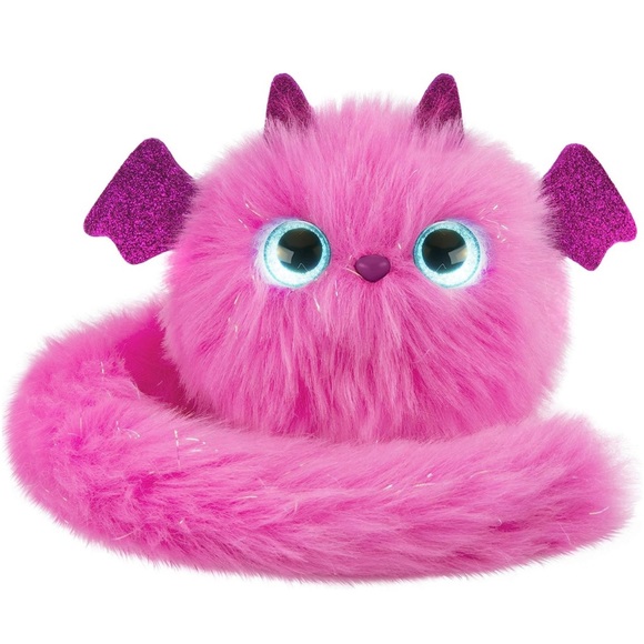 Bundle of 2 โค๏ธ Pomsies โZoeyโ Pink & Wrapples Dragon slap bracelet - Picture 2 of 15